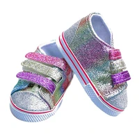 doll clothes shoes 6 cm kitty canvas shoes for 18 inch american 43cm baby new born doll generation girl toy