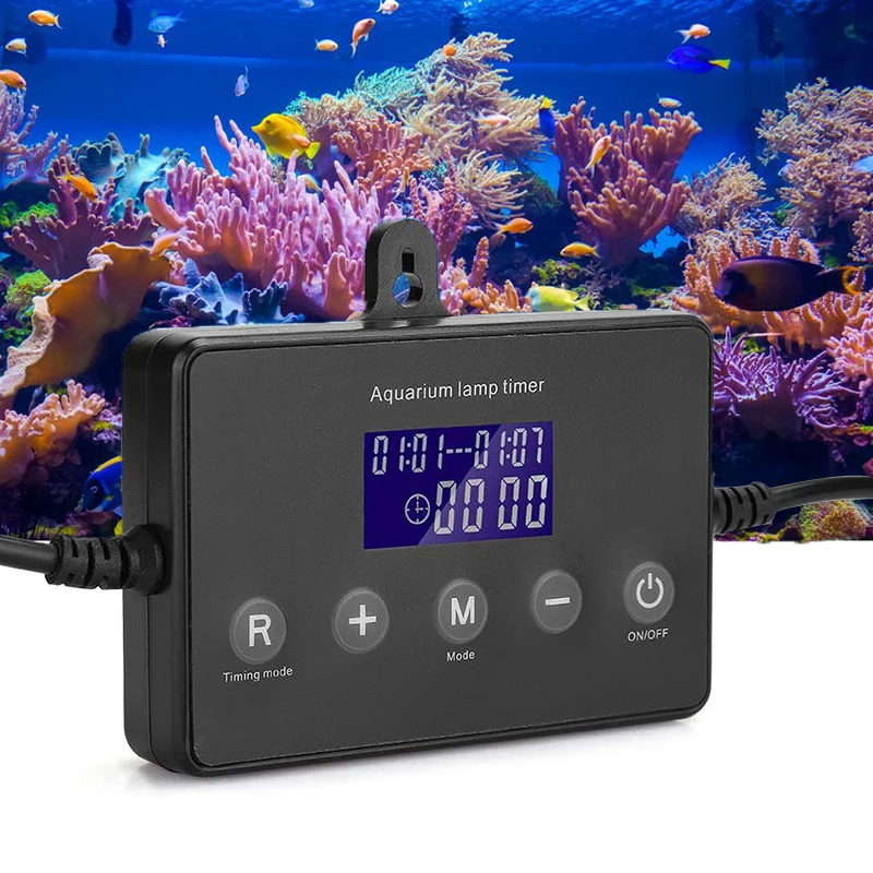 

Mini Aquarium Led Light Timer Fish Tank Lamp Dimmer Controller Timing Dimming Brightness System Sunrise Sunset Modulator 12-24V