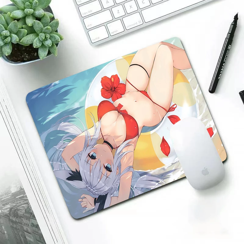 

Sexy cartoon girl Small Gaming Mouse Pad Washing250X290mm Mousepad Gamer Computer Desk Mat Pad Gamer Mouse Mat for PC