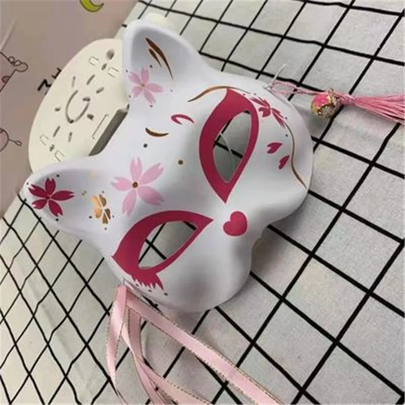 Полумаска для кошек и Лис в японском стиле |