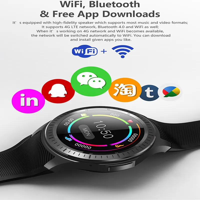 Смарт часы с поддержкой 4G Wi Fi GPS Bluetooth|Смарт-часы| |