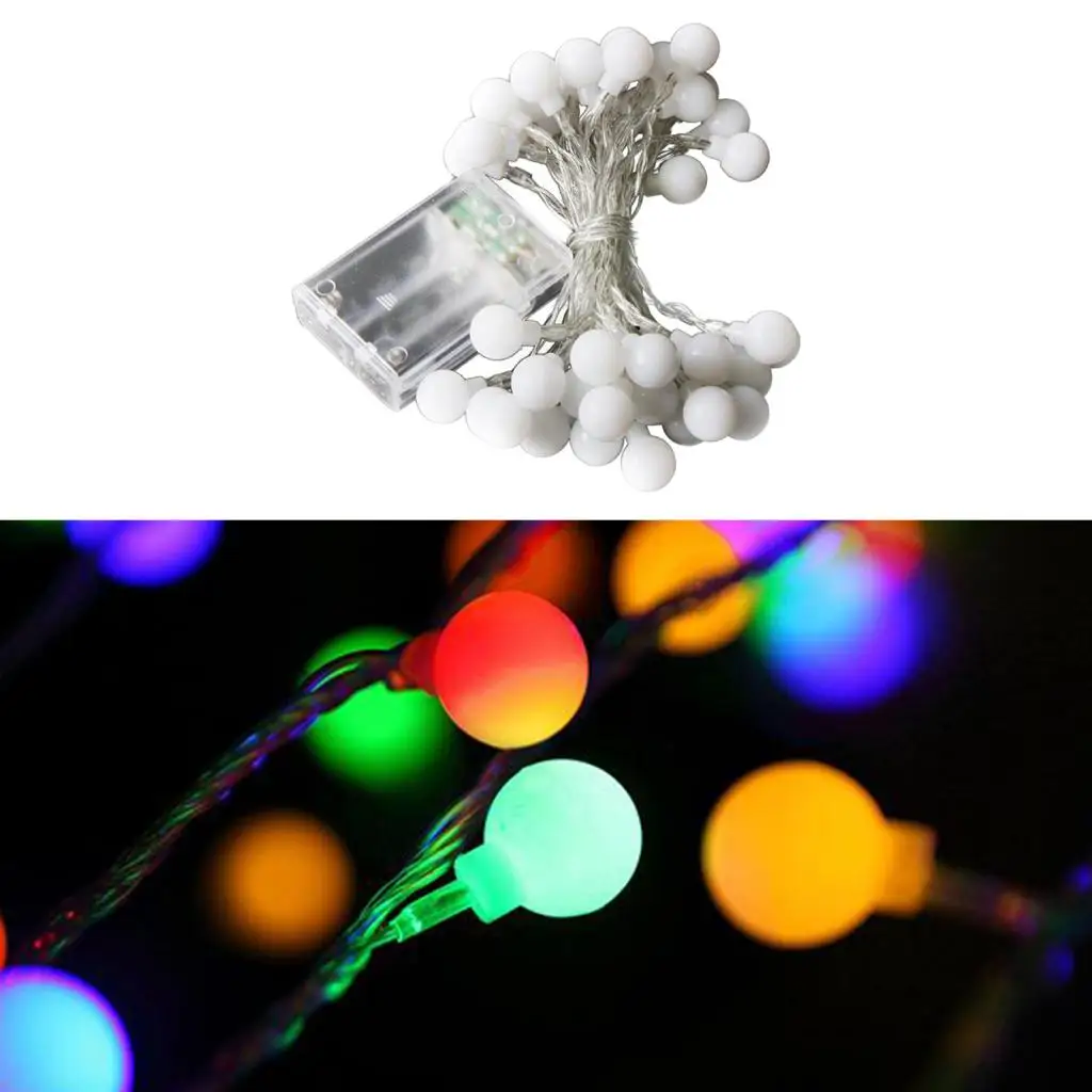 

LED Ball String Fairy Lights for Bedroom, Christmas, Party, Wedding, Festival