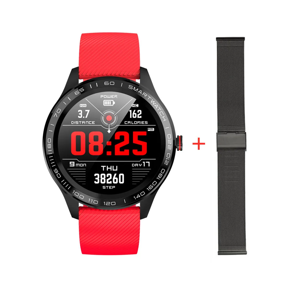 add headset L9 Смарт часы человек IP68 Водонепроницаемый Bluetooth SmartWatch ЭКГ артериального давления сердечного ритма спортивные фитнес часы pk L5 L8 L7 - Цвет: add headset