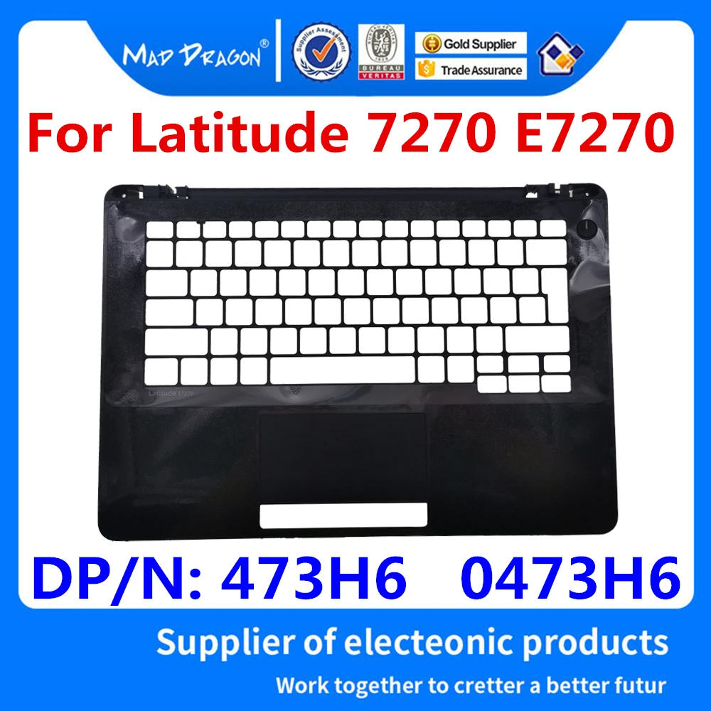 

new original Laptop Palmrest For Dell Latitude 7270 E7270 P26S Keyboard cover black UK layout AAZ50 AP1DK000501 0473H6 473H6