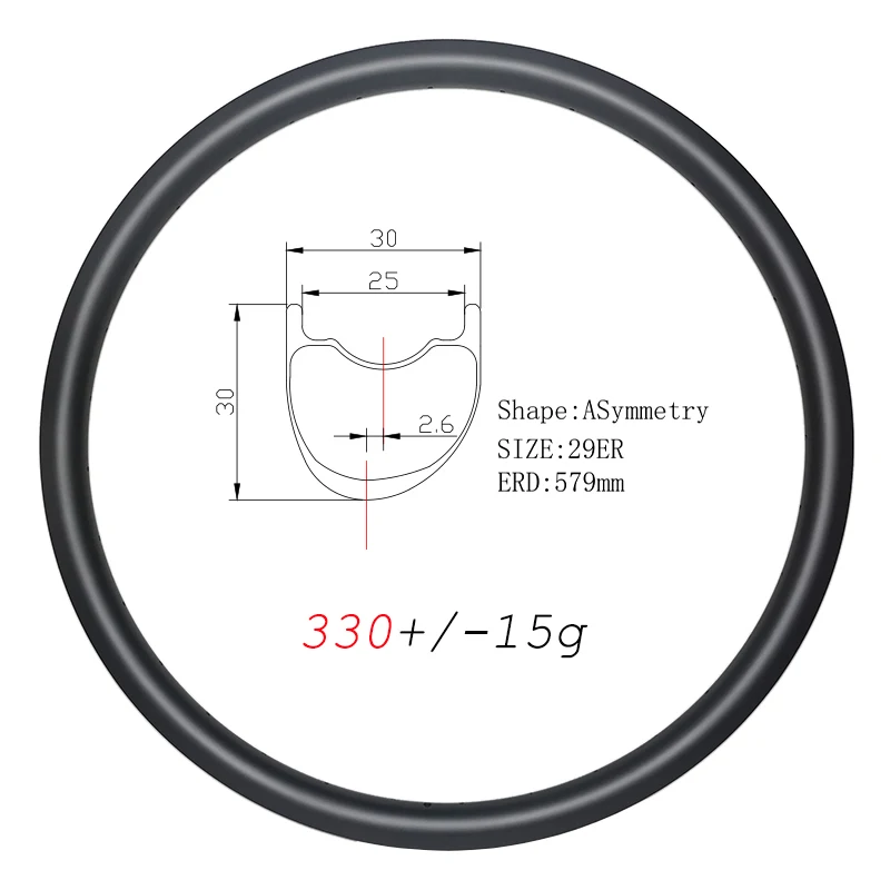29er 330g SL шириной 30 мм MTB XC карбоновых Асимметричная довод бескамерные 24H 28 32 супер