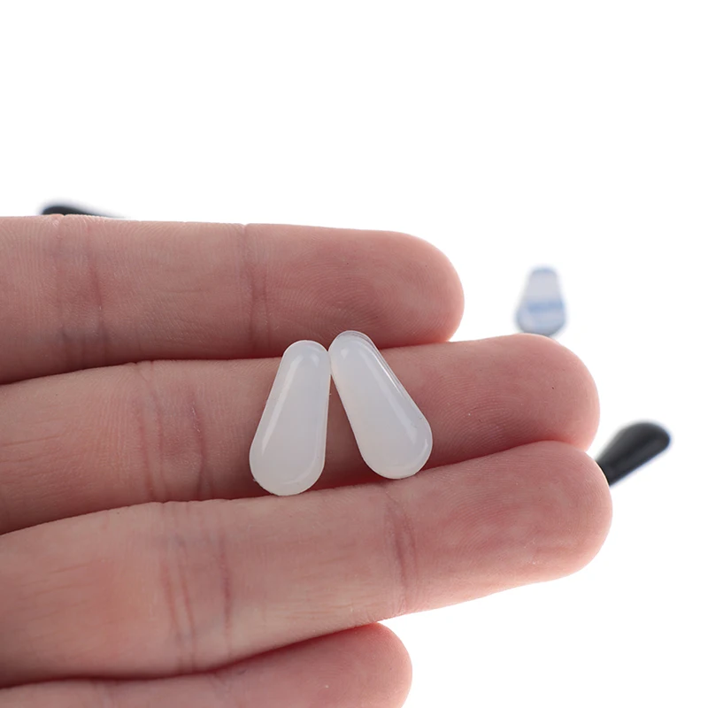 

5 Pair Clear Water Drop Silicone Eyewear Accessories Nose Pad For Sunglasses Non-slip Thin Nosepads