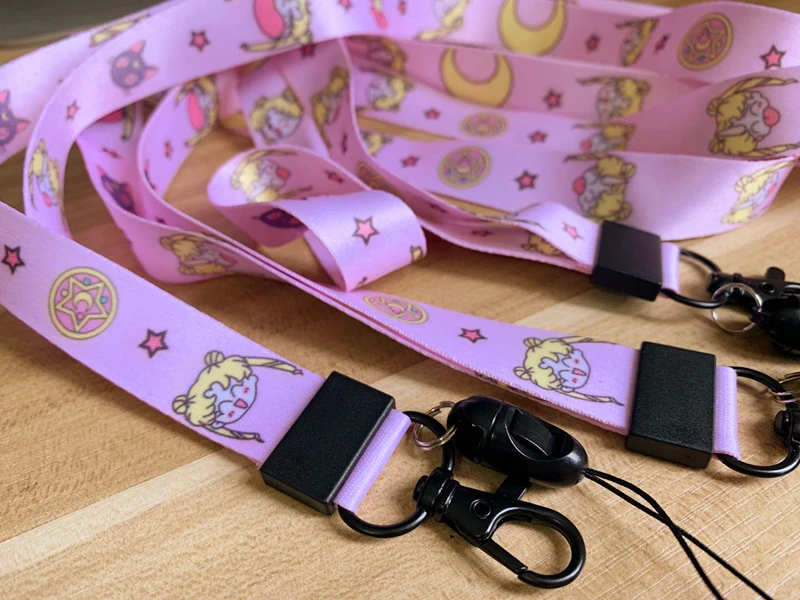 Аниме Сейлор Мун мультфильм Цукино Усаги кошка луна принт шейный ремешок для