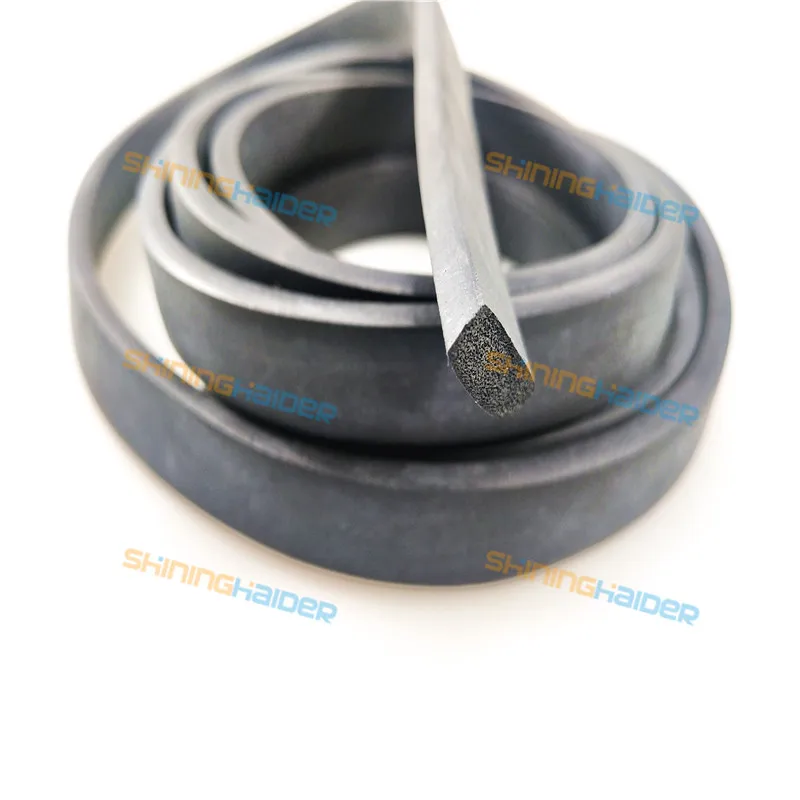 Длина 1-20 м EPDM Резиновая пенистая уплотнительная полоска EPDM вспенивающая квадратная полоса распределительная Шкатулка-комод EPDM пенистая уплотнительная полоска