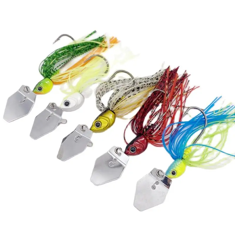 7 г/10 г/14g Pesca рыболовные блесны горчичного цвета крючок Chatterbait приманки