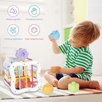 colorful brain sensory bin toy portable toddler sensory bin toy early educational activity cube motor skill toy