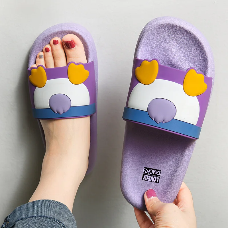 

2021 New Slippers Women Summer Thick Bottom Indoor Home Couples Home Bathroom Non-slip Soft Ins Tide To Wear Cool Slippers