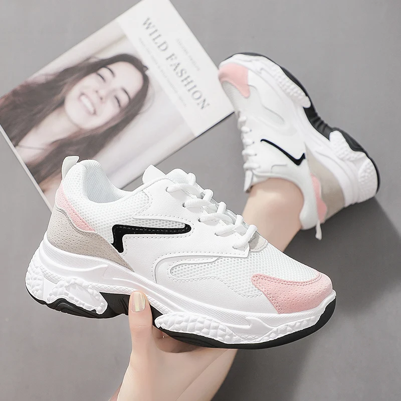 SFIT/женские кроссовки 2019 года модные белые на платформе Женская обувь в