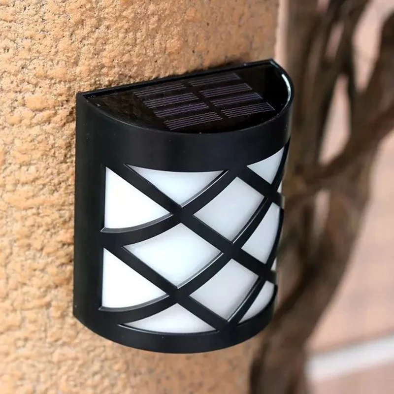 

Solar Light 6LED Pane Wall Light Fence Light 2pcs Outdoor Waterproof Garden Garden Park Path Corridor Lawn Decorative Lighting