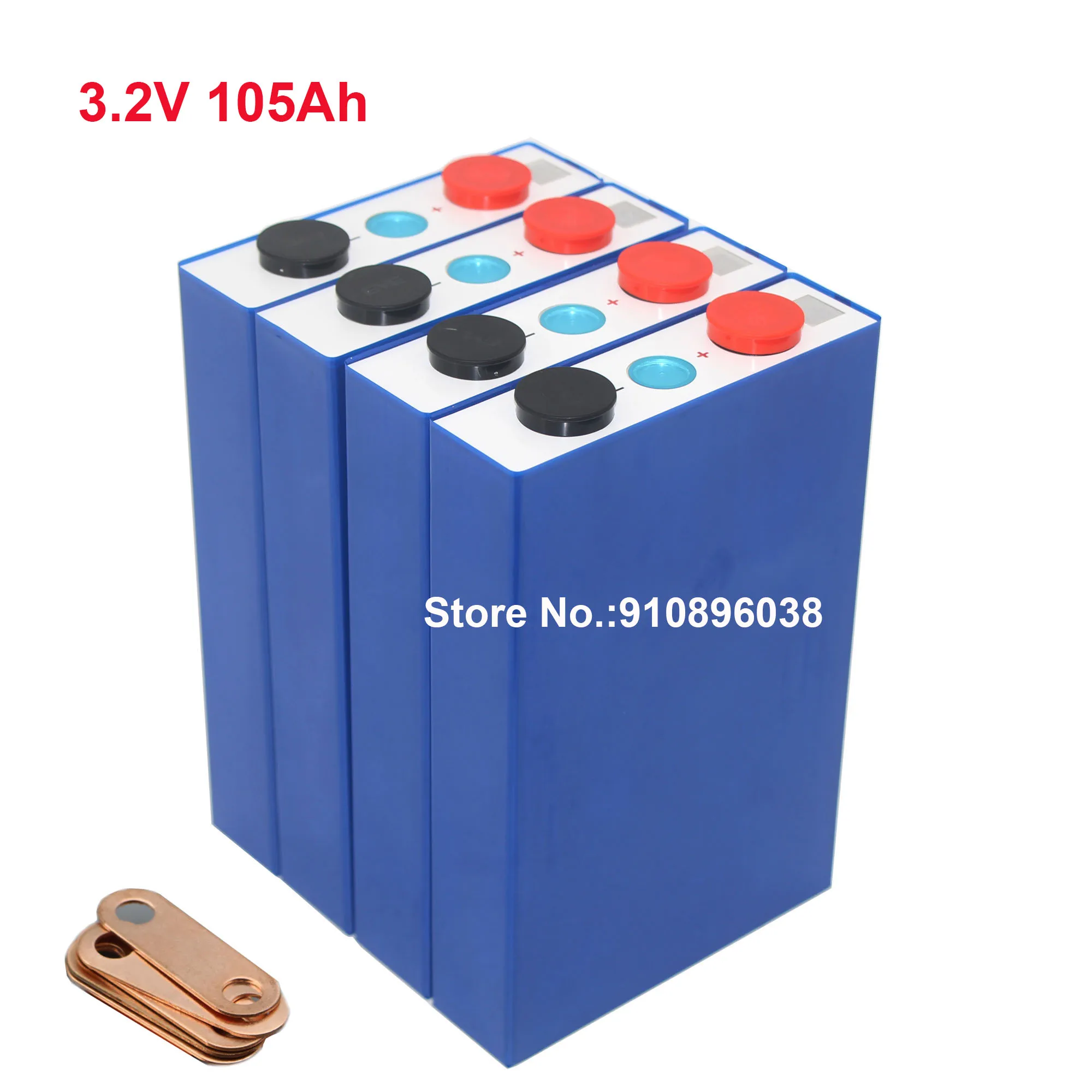 Класс A 3 2 V 105Ah LiFePO4 Not 100Ah литий-фосфатный элемент для домашнего хранения солнечной