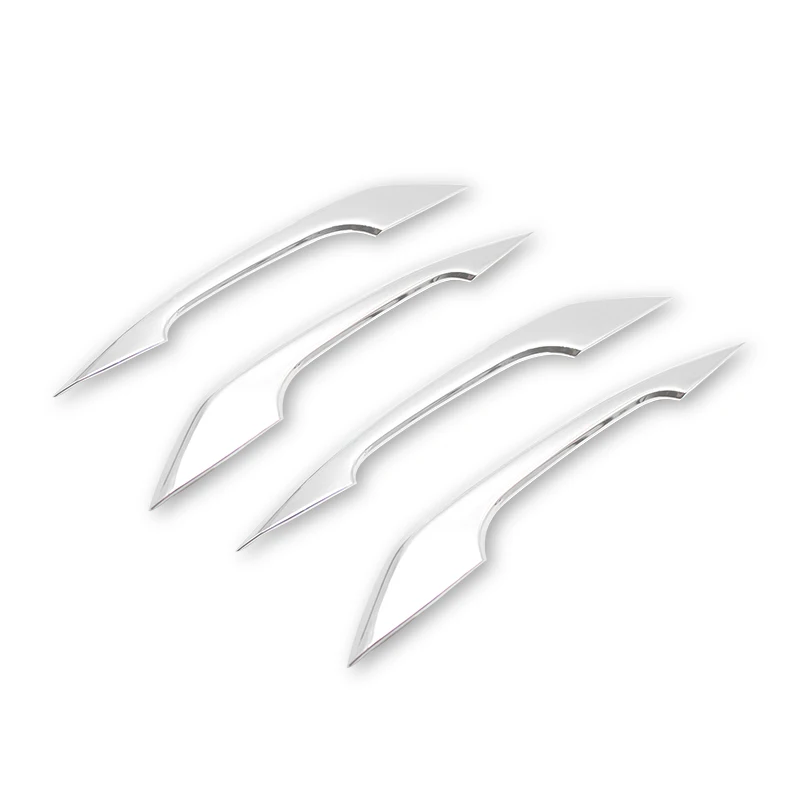 4 шт. ABS хром/углеродное волокно текстура автомобильный Стайлинг наружная дверная