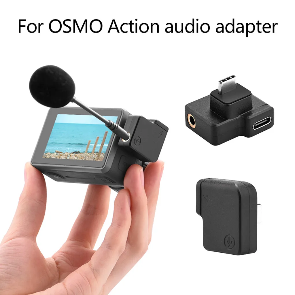 Двойной USB-C до 3 5 мм для микрофонного адаптера DJI OSMO экшн AccessoriesRecording видео