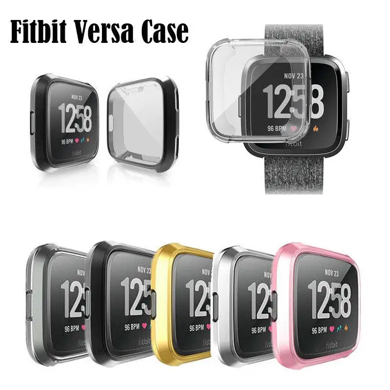 Силиконовый Ультратонкий чехол-накладка BEESCLOVER для Fitbit Versa из ТПУ защитная рамка