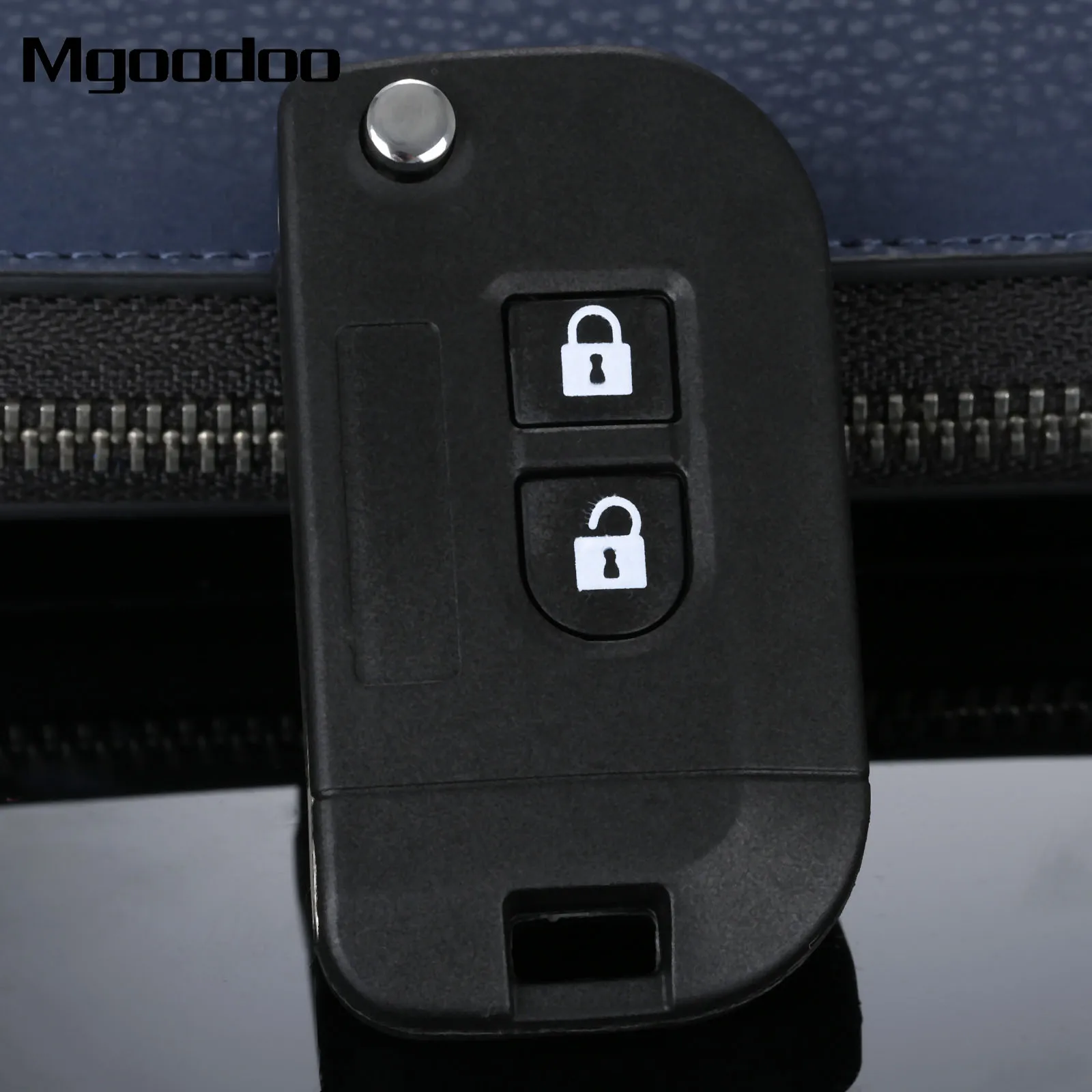 Mgoodoo 2 кнопки раскладной чехол для ключа автомобиля FOB Nissan Micra Note Navara Almera сменный