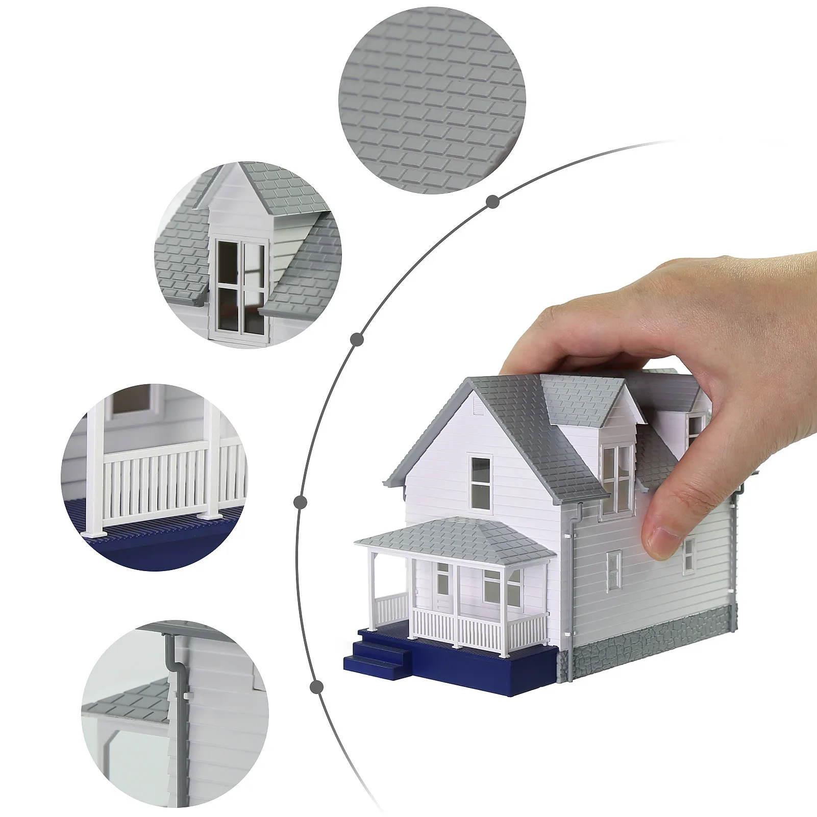 Один комплект модель в масштабе 1:87 строительная конструкция для деревенского