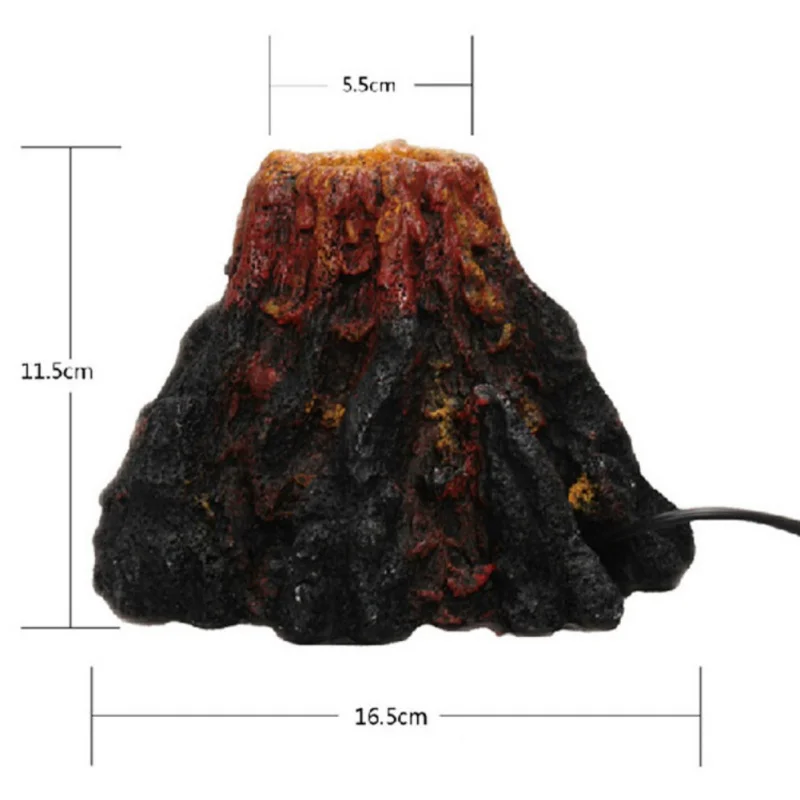 Декоративное украшение в форме вулкана аквариумный пузырь камень для аквариума