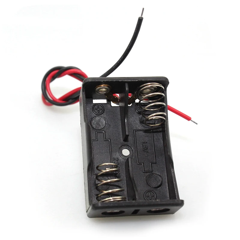 10 шт./лот 2X12 В 23A/A23 27A держатель для батарей коробка для хранения пружинный зажим 12 В 23A дверной звонок корпус для автомобильного аккумулятора с проводными выводами