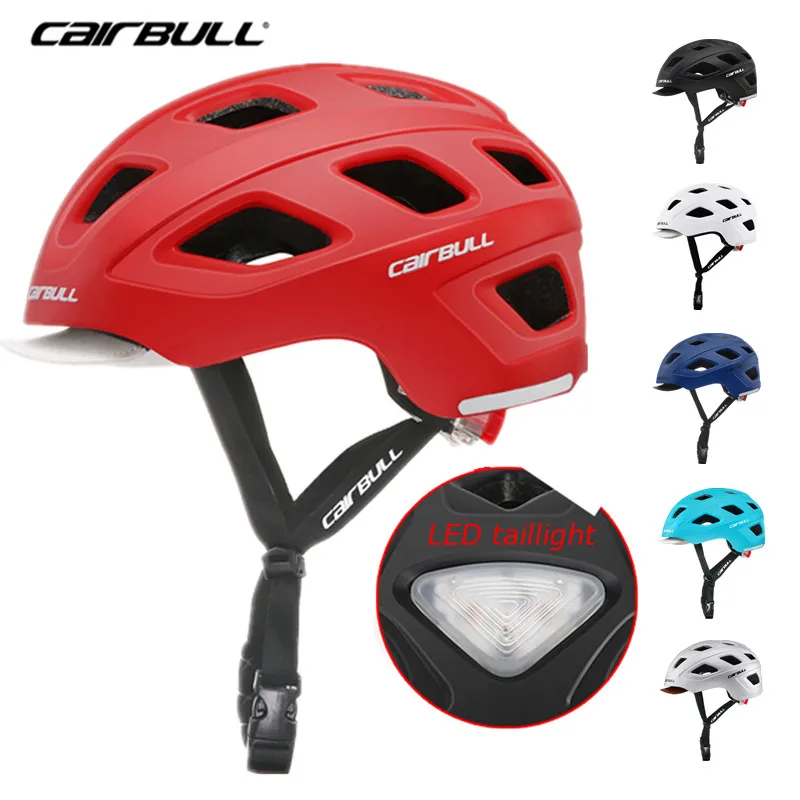 Городской шлем для велоспорта унисекс со светодиодной подсветкой|Велосипедный