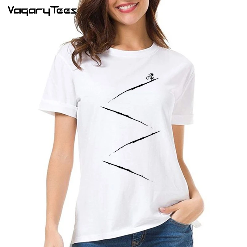 

Футболка женская для экстремальных видов спорта, которые стимулируют сердцебиение, с принтом