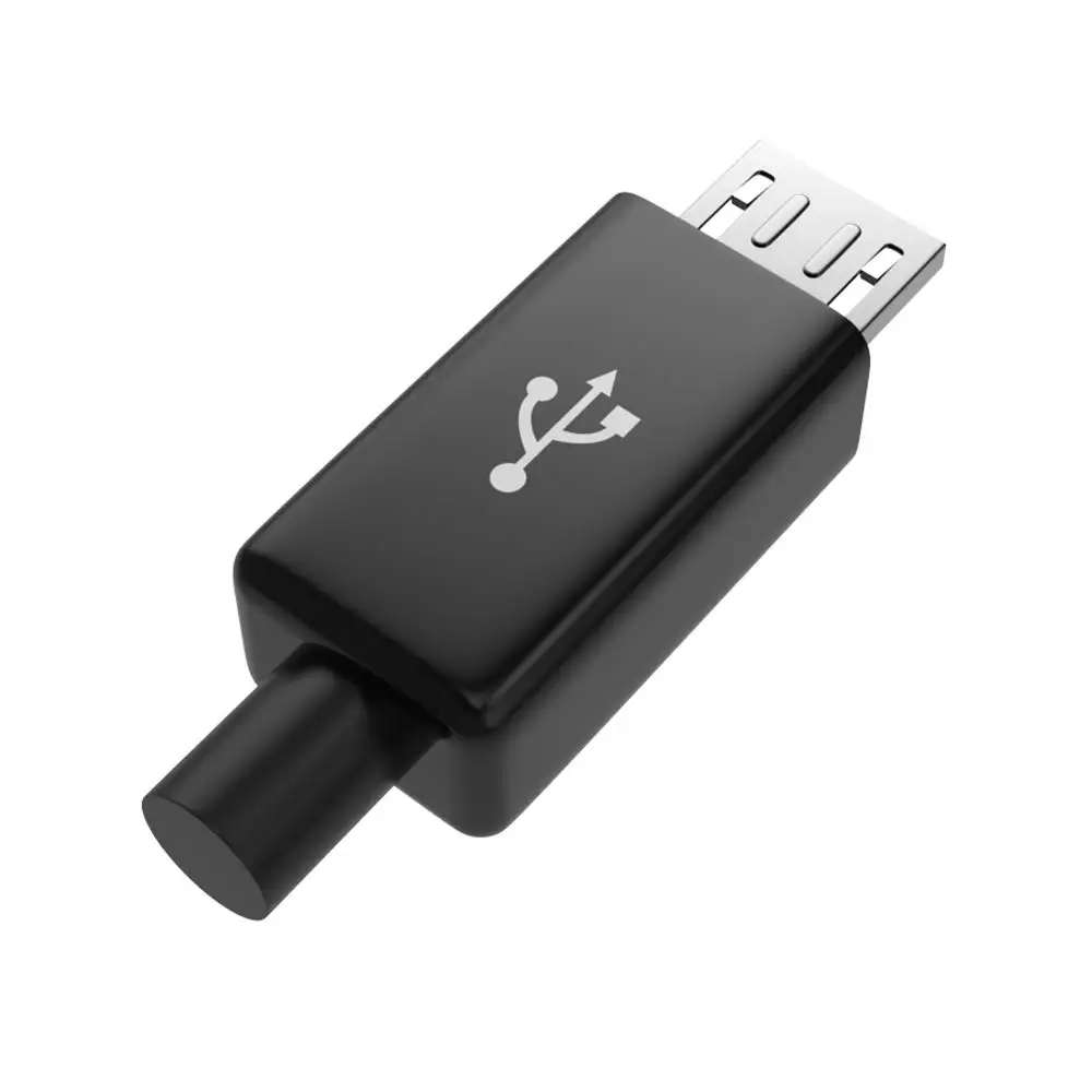 50 шт./лот Micro USB 5Pin штекер разъем комплект черный Сварка данных OTG интерфейс линии
