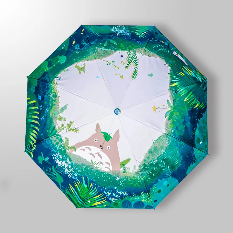 Зонт детский ветрозащитный с длинной ручкой и мультяшным рисунком | Дом сад