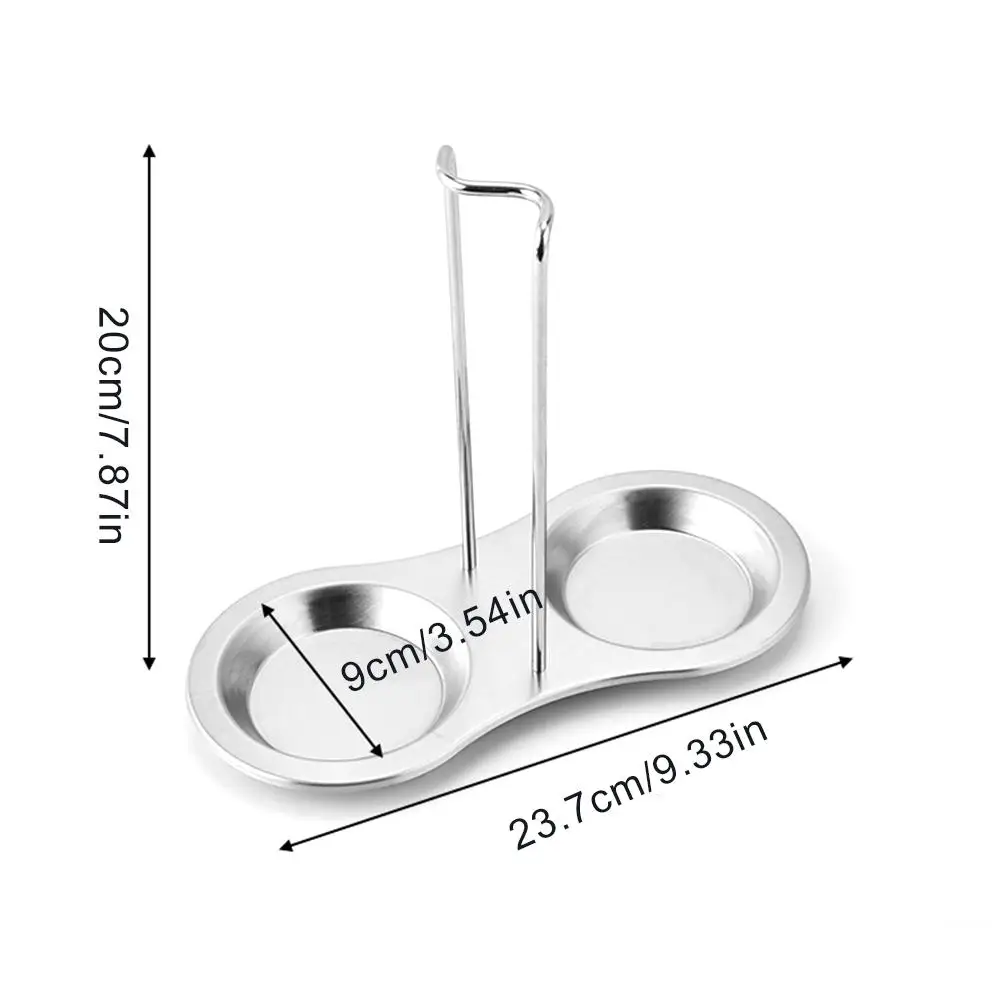 

Stainless Steel Pan Pot Cover Lid Rack Stand Spoon Holder Stove Organizer Home Storage Soup Spoon Rests Kitchen Tools