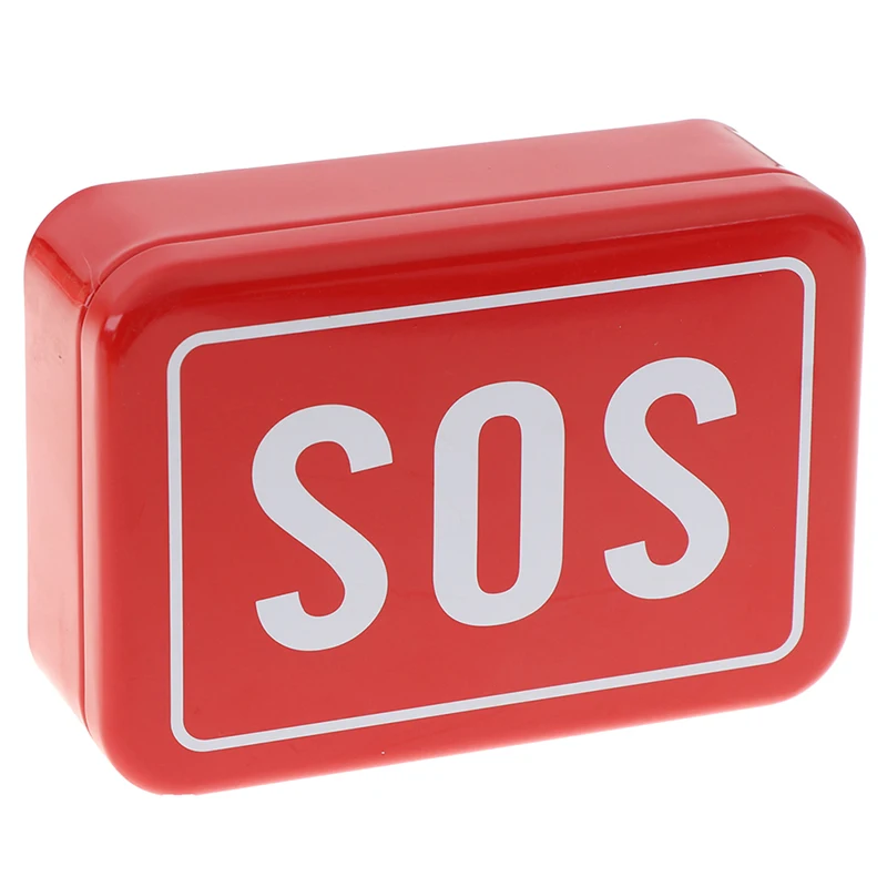 Портативная коробка для хранения лекарств таблеток SOS Оловянная чехол контейнер
