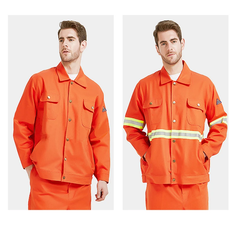

Flame Retardant Clothing Work Clothing Sets Workwear Suits Reflective Fireproof Protective Clothing Coat Trousers Labor Uniform