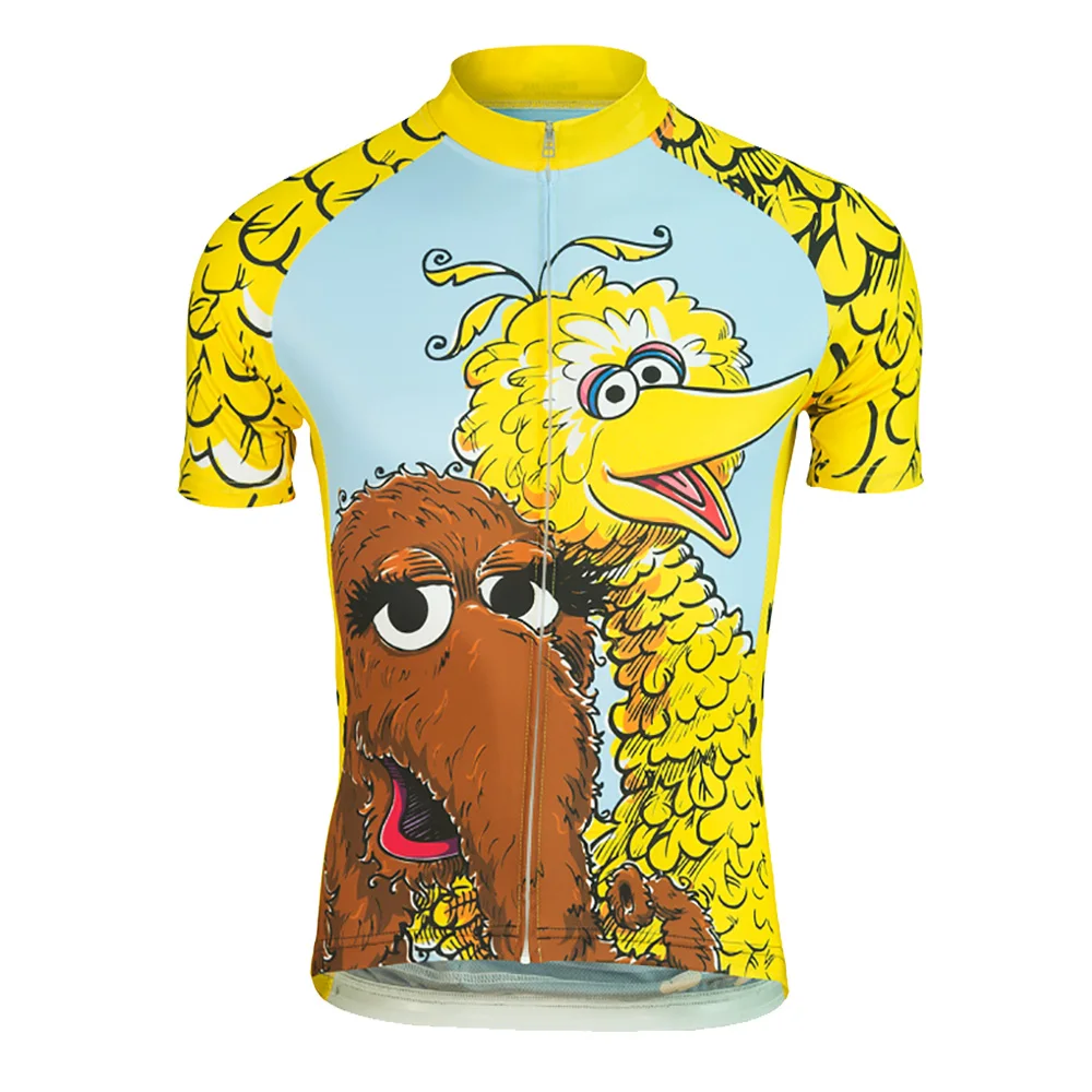 Со смешными героями из мультфильмов Велоспорт Джерси ropa ciclismo Для мужчин с