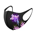 Маска для лица унисекс, многоразовая, с принтом бабочки, ветрозащитная, Пылезащитная, моющаяся