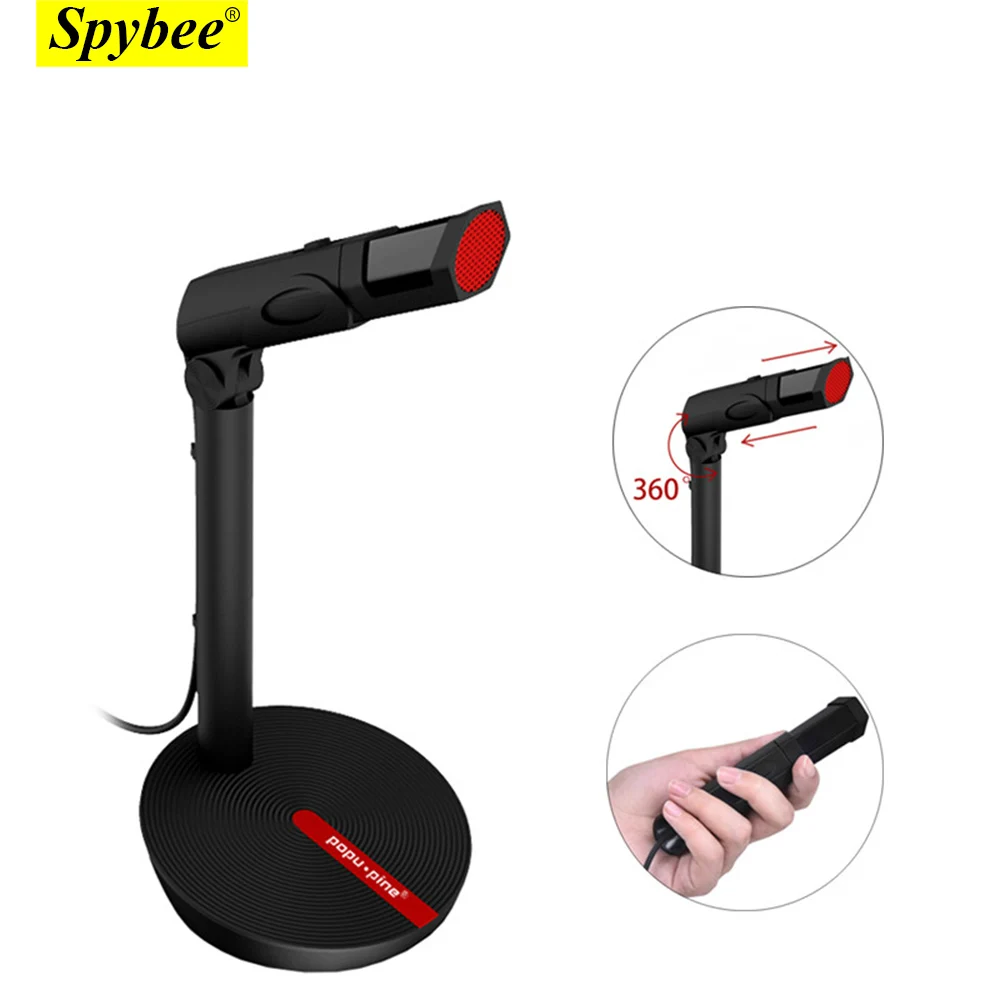 

Проводной игровой микрофон, конденсаторный студийный, USB 3,5 мм, для компьютера, ПК, ноутбука, игровой, гибкий, профессиональный микрофон