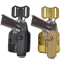 tactical airsoft thgih holster with drop leg holster platform adapter for imisafa 1911 gun holster right hand gun accessory