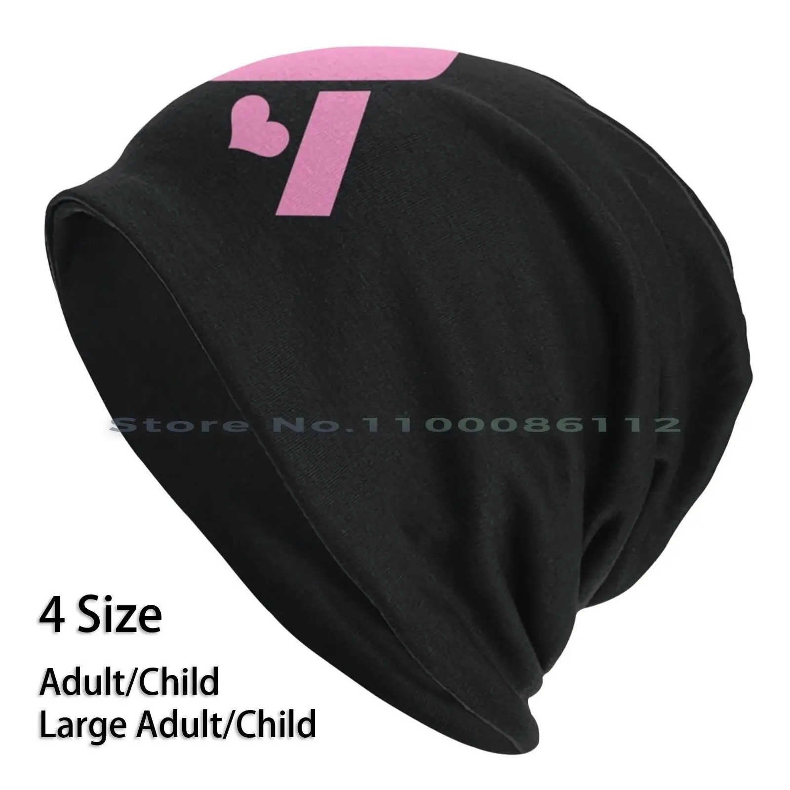 

Pink Ribbon With Heart For Breast Cancer Awareness Beanies Knit Hat Awareness Ribbon Boobs Logo Kick Heart Love Kalistela
