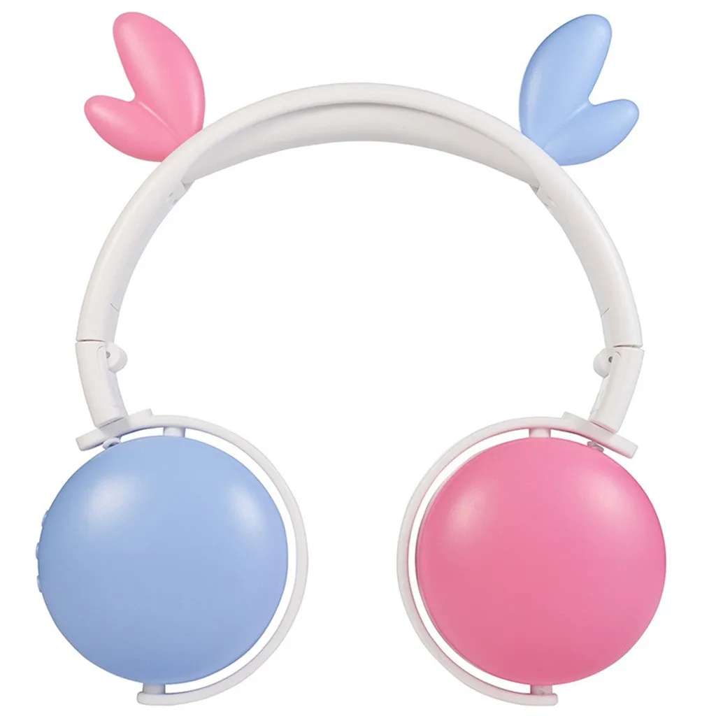 Ouhaobin Wireless Headphones Bluetooth5.0 Headset HIFI Stereo cute Earphones Mic Foldable Over Ear | Электроника