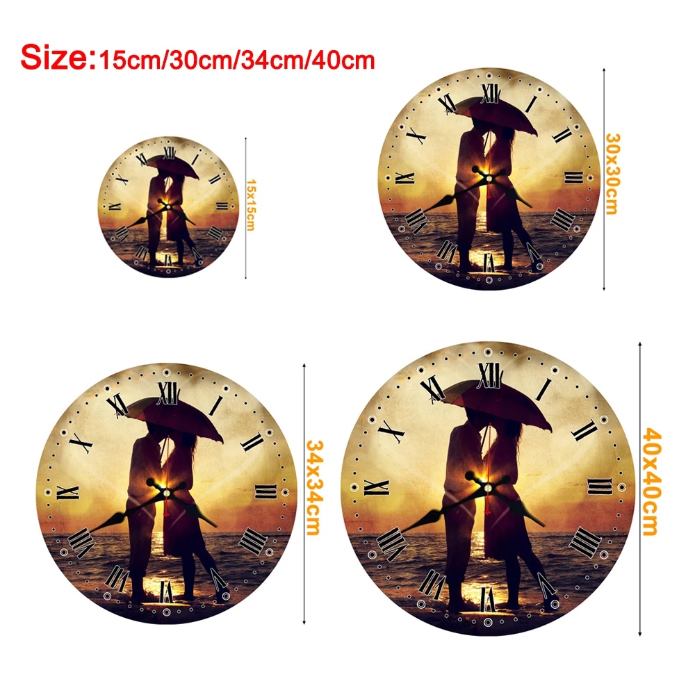 RIHE Национальный флаг не тикают деревянные картонные настенные часы для