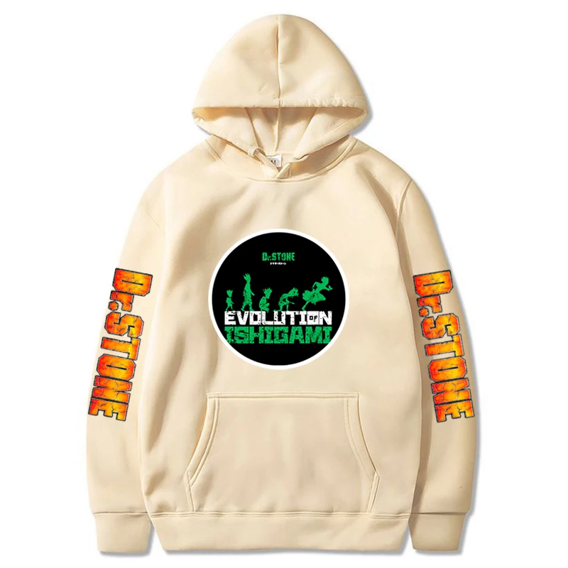 

Женские толстовки с принтом Dr Stone Evolution, Аниме пуловер, повседневные свитшоты в стиле Харадзюку, Одежда большого размера, унисекс