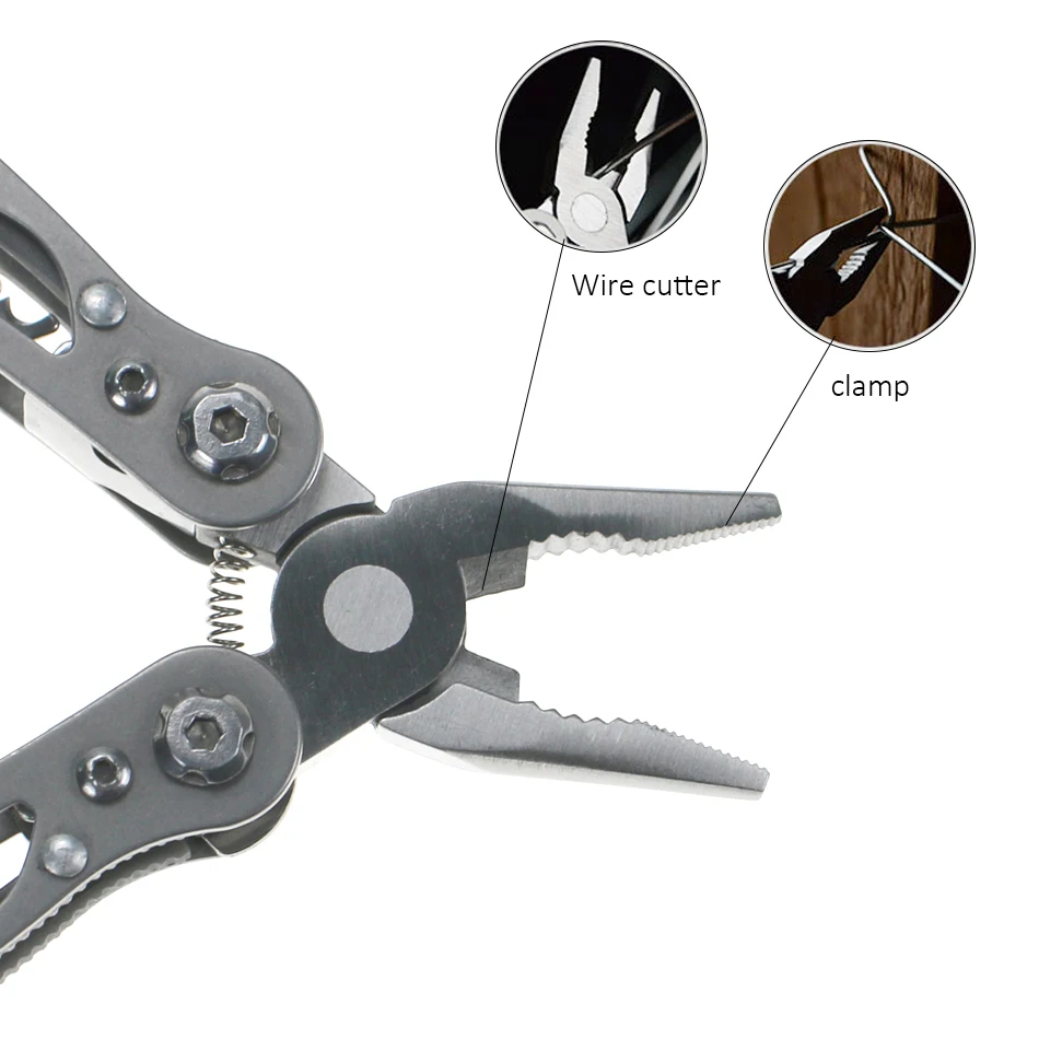 Портативные уличные многофункциональные мини складные плоскогубцы зубчатый нож