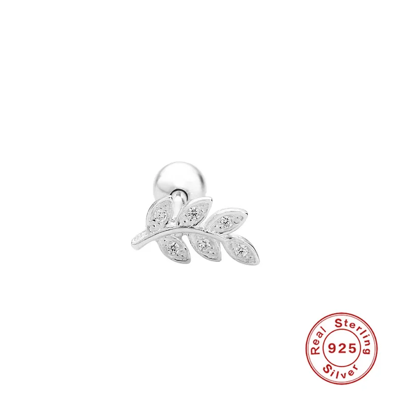 

Серьги-гвоздики женские из серебра 100% пробы с фианитами
