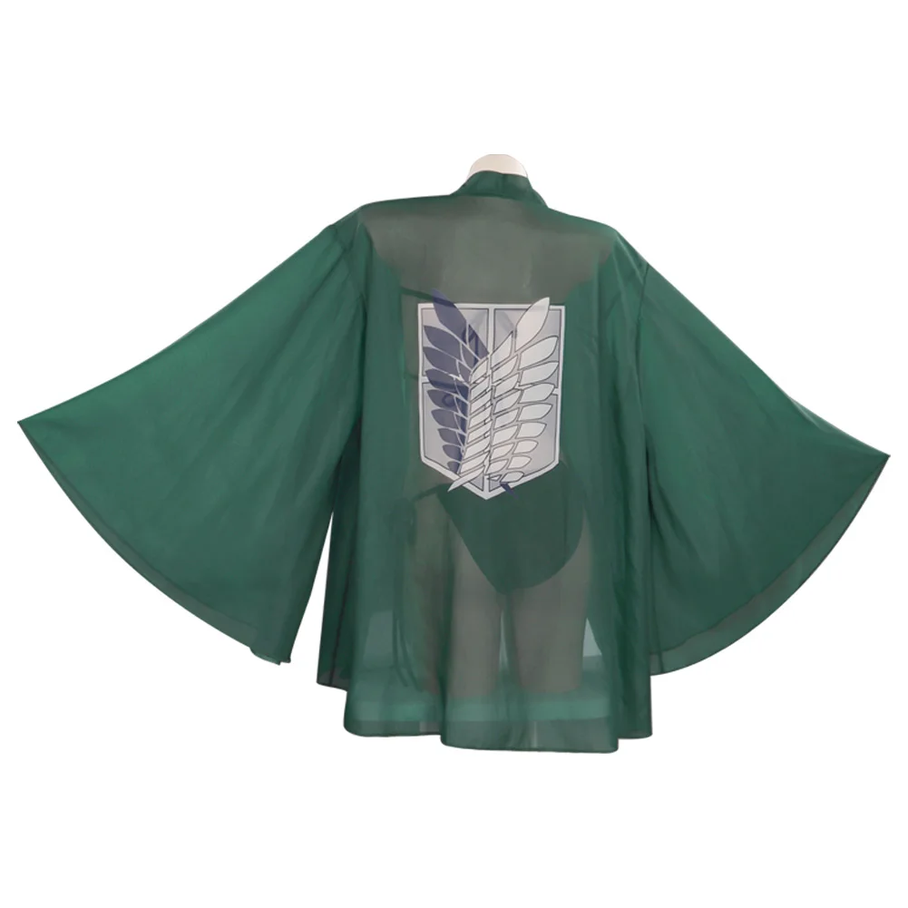 Attack on Titan Cosplay Costume Swimwear Cloak Outfits Halloween Carnival Suit | Costumes