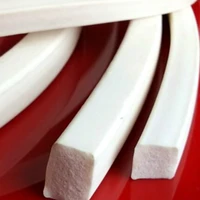 10x10mm white silicone foam strip square foam silicon strip for sealing purpose