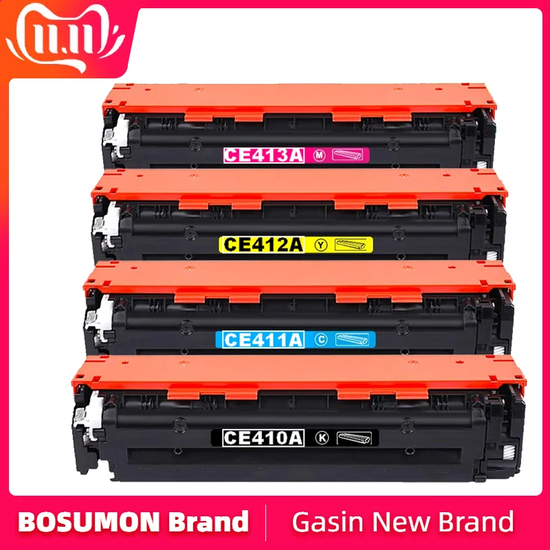 Bosumon 4Pk 305A CE410A CE411A CE412A CE413A совместимый тонер картридж для HP LaserJet Pro 300 M351 M375nw M451nw M475dn