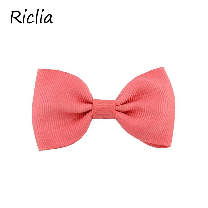 Riclia/20 шт./партия, маленькие детские заколки для волос, однотонные милые детские аксессуары для волос, 20 цветов, бант, детские головные волосы для девочек, подарок