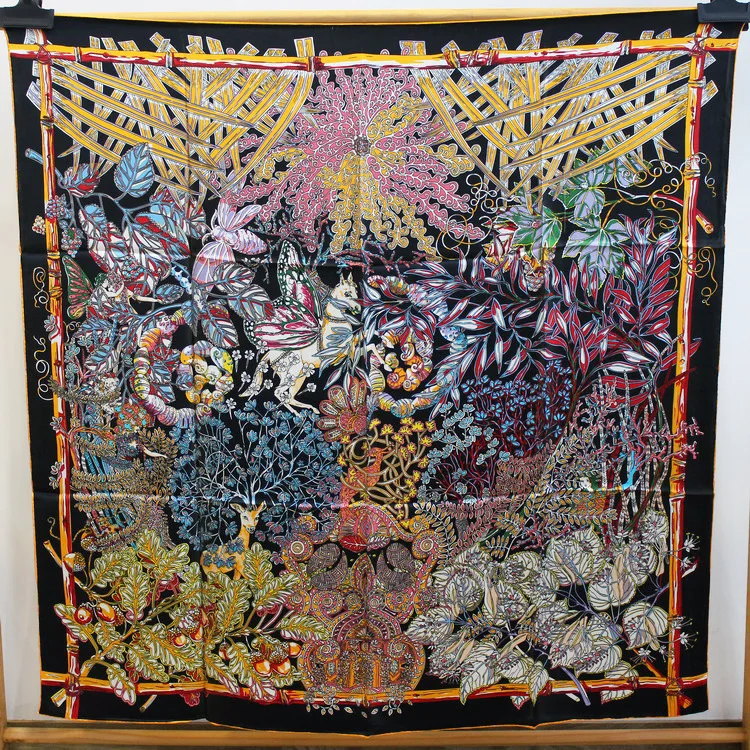 

Pure Sillk Large Scarfs 100% Mulberry-Silk Scarf 110x110 Large Silk Scarf Hand Rolled Edges Designer Scarves Wrap