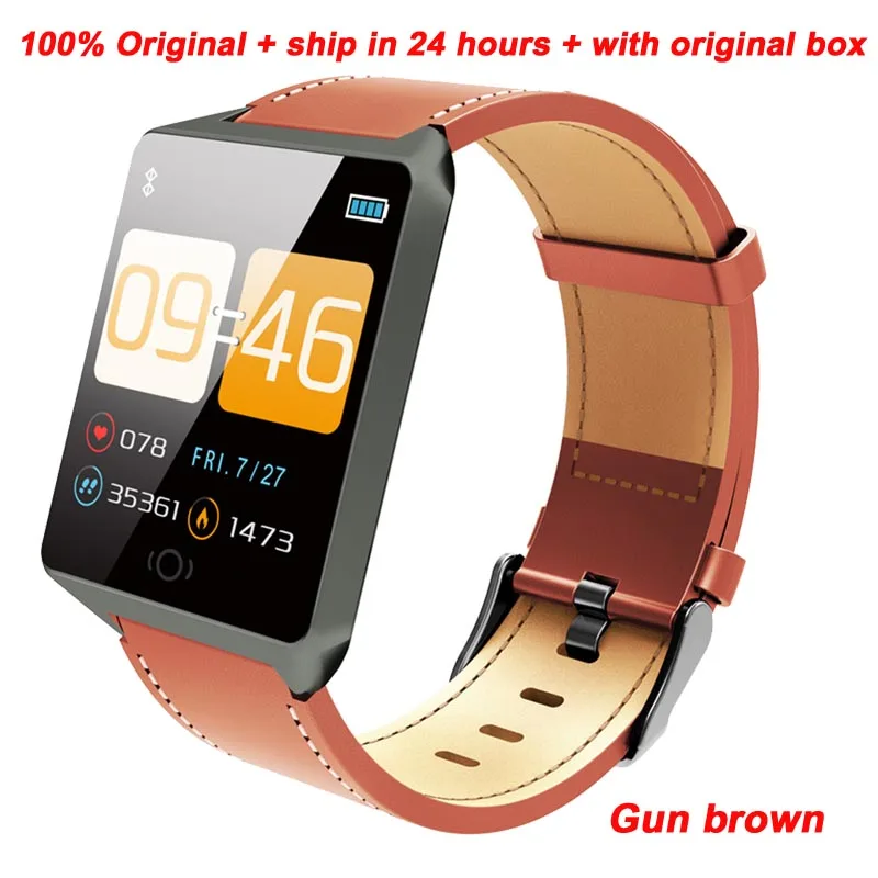 gun brown Greentiger CK19 умный браслет relogio фитнес-трекер для мужчин и женщин Смарт-часы монитор сердечного ритма кровяное давление смарт-браслет - Цвет: gun brown