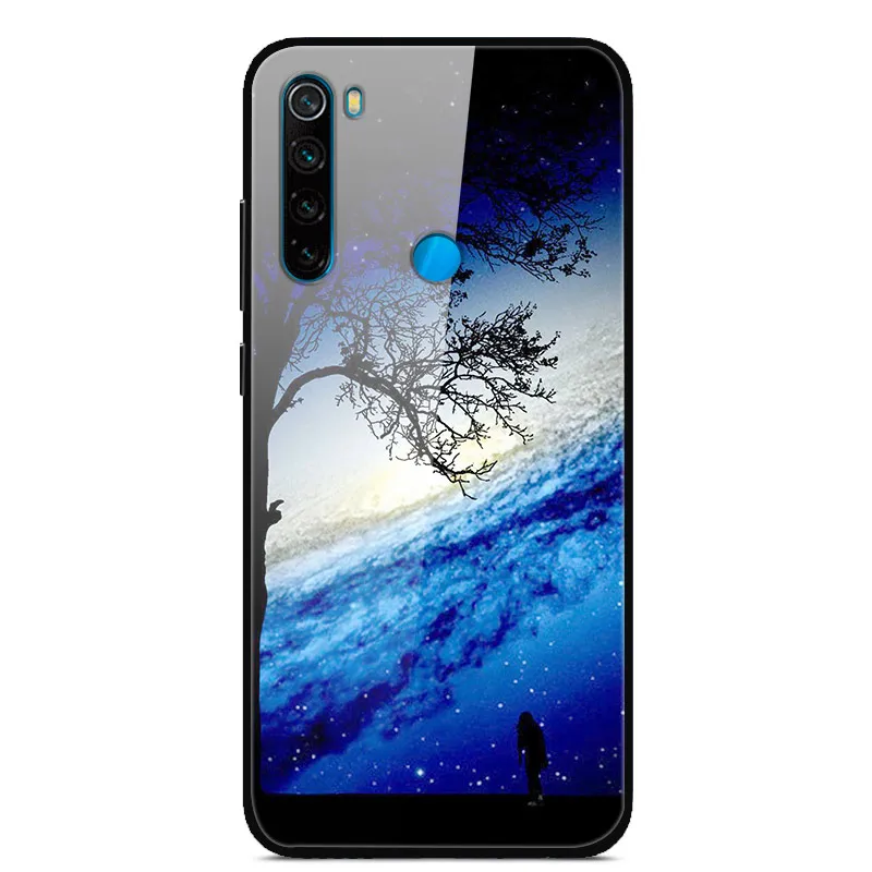 32 Для Xiaomi Redmi Note 8 T чехол из закаленного стекла жесткий чехол для телефона для Xiaomi Redmi Note 8 T Задняя крышка Redmi Note8T 8 T мягкий бампер - Color: 32