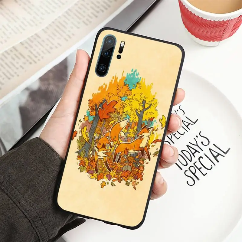 

Animal fox in the wild Autumn Phone Cases For Huawei Honor 7C 7A 8X 8A 9 10 10i Lite 20 NOVA 3i 3e